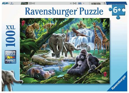 puzzel Jungle dieren - Legpuzzel - 100 stukjes
