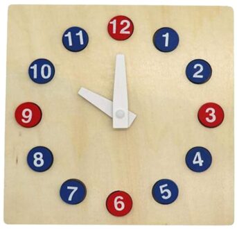 Puzzel Klok Speelgoed, Houten Puzzels Leren Klok Tijd Vertellen Activiteit Kleuterschool Leermiddelen
