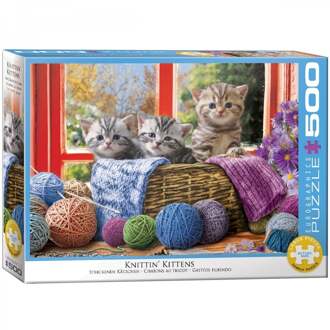puzzel Knittin' Kittens - 500 XL stukjes