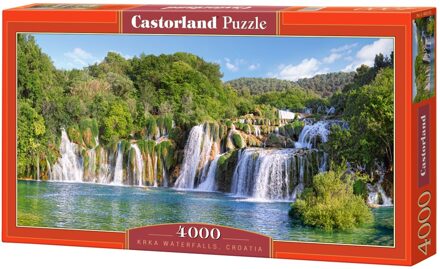 puzzel Krka watervallen in Kroatië - 4000 stukjes Multikleur