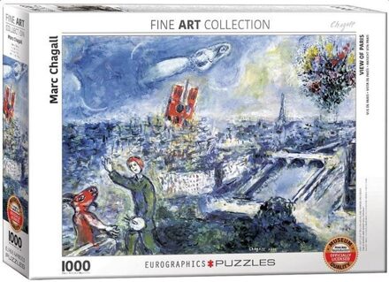 puzzel Le Bouquet de Paris - Marc Chagall - 1000 stukjes