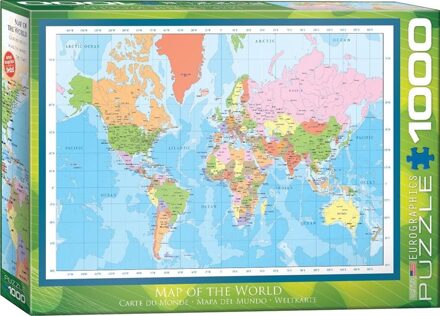 puzzel Map of the World - 1000 stukjes