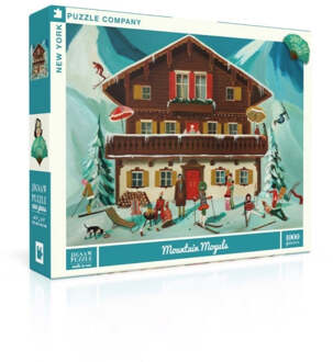 Puzzel Mountain Moguls - 1000 stukjes multicolor