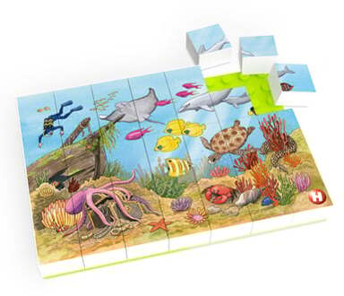 puzzel onderwaterwereld junior 26,5 cm 35 stukjes