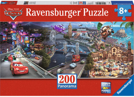 Puzzel Panorama Disney Cars - 200 Stukjes