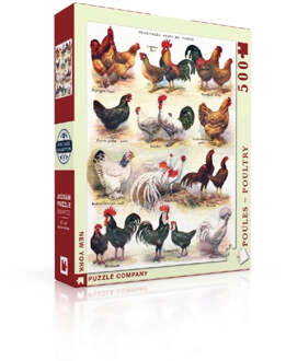 Puzzel Poules ~ Pluimvee - 500 stukjes multicolor