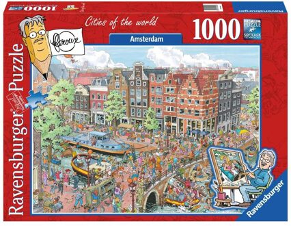 Puzzel Ravensburger Fleroux Amsterdam 1000 stukjes