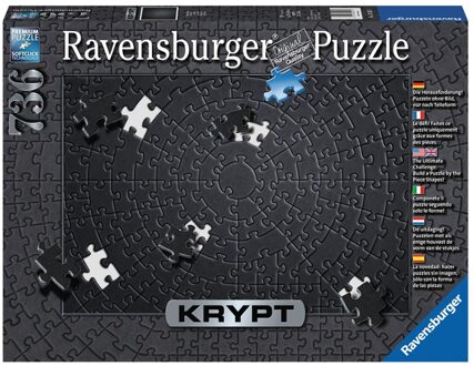 Puzzel Ravensburger Krypt black Zwart