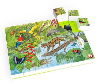 puzzel regenwoud junior 26,5 x 18,2 cm 35 stukjes