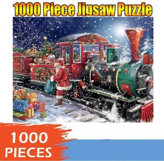 Puzzel Set 1000 Stuks Kerst Puzzel 1000 Grote Volwassen Kinderen Educatief Patroon Speelgoed Educatief Speelgoed