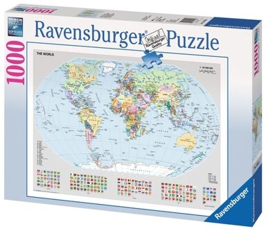 Puzzel Staatkundige wereldkaart 1000st