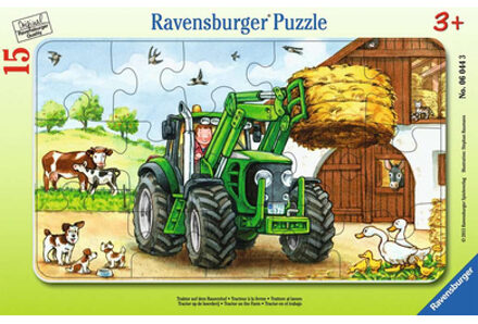 Puzzel: Tractor op de boerderij