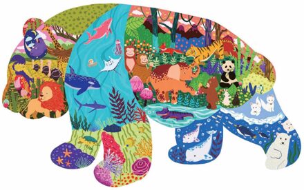 Puzzel Unieke Vorm Stukken Dier Vormige Cadeau Voor Volwassenen En Kinderen Puzzels 50 Stuks Pre-School Magination Intellectuele Educatief