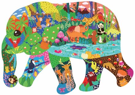 Puzzel Unieke Vorm Stukken Dier Vormige Cadeau Voor Volwassenen En Kinderen Puzzels 50 Stuks Pre-School Magination Intellectuele Educatief