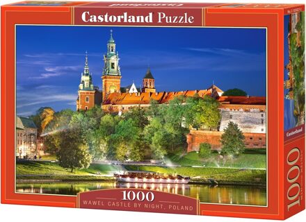 Puzzel Wawel Castle in Polen by night - 1000 stukjes