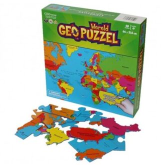 Puzzel Wereld - 68 Stukjes
