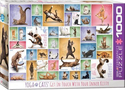 puzzel Yoga Cats - 1000 stukjes