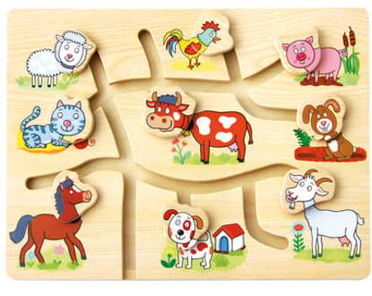 Puzzel 'zoek het juiste hoofd' Farm