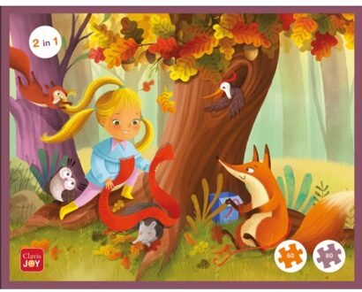 Puzzelen Met Pippa En De Vermiste Egel. 2-In-1-Puzzel