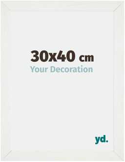 Puzzellijst 30x40 cm - Wit Geveegd - MDF - Mura