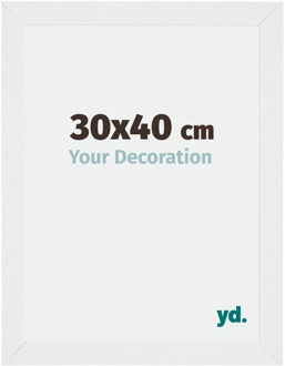 Puzzellijst 30x40 cm - Wit Hoogglans - MDF - Mura