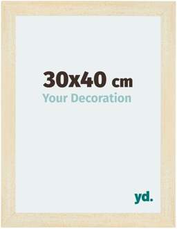 Puzzellijst 30x40 cm - Zand Geveegd - MDF - Mura