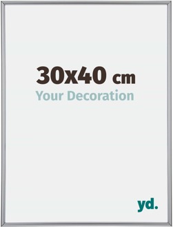 Puzzellijst 30x40 cm - Zilver Hoogglans - Kunststof - Annecy