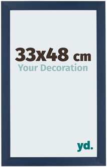 Puzzellijst 33x48 cm - Donkerblauw Geveegd - MDF - Mura