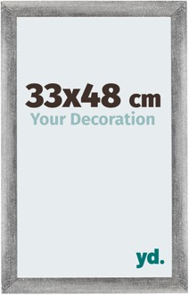 Puzzellijst 33x48 cm - Grijs Geveegd - MDF - Mura