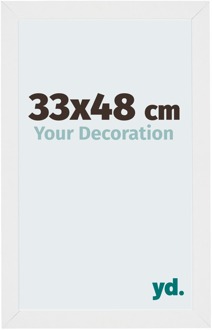 Puzzellijst 33x48 cm - Wit Hoogglans - MDF - Mura