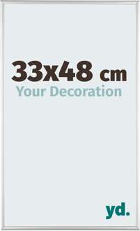 Puzzellijst 33x48 cm - Zilver Hoogglans - Aluminium - Kent