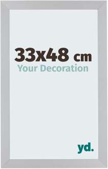 Puzzellijst 33x48 cm - Zilver Mat - MDF - Mura