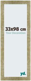 Puzzellijst 33x98 cm - Goud Antiek - MDF - Mura