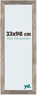 Puzzellijst 33x98 cm - Metaal Vintage - MDF - Mura