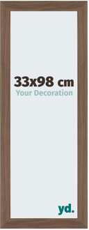 Puzzellijst 33x98 cm - Walnoot Donker - MDF - Mura