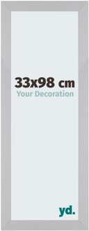 Puzzellijst 33x98 cm - Zilver Mat - MDF - Mura