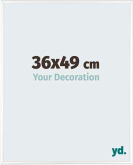 Puzzellijst 36x49 cm - Wit Hoogglans - Aluminium - Kent