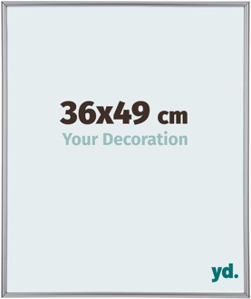 Puzzellijst 36x49 cm - Zilver Hoogglans - Kunststof - Annecy