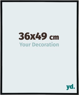 Puzzellijst 36x49 cm - Zwart Mat - Kunststof - Annecy