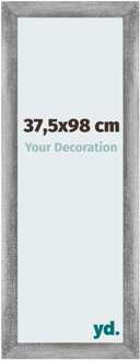 Puzzellijst 37,5x98 cm - Grijs Geveegd - MDF - Mura - 37.5x98 cm