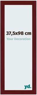 Puzzellijst 37,5x98 cm - Wijnrood Geveegd - MDF - Mura - 37.5x98 cm