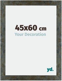 Puzzellijst 45x60 cm - Blauw Goud Gemeleerd - MDF - Mura