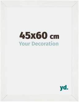 Puzzellijst 45x60 cm - Wit Geveegd - MDF - Mura