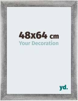 Puzzellijst 48x64 cm - Grijs Geveegd - MDF - Mura