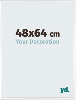 Puzzellijst 48x64 cm - Wit Hoogglans - Aluminium - Kent