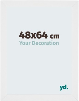 Puzzellijst 48x64 cm - Wit Hoogglans - MDF - Mura