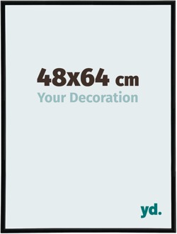 Puzzellijst 48x64 cm - Zwart Hoogglans - Kunststof - Annecy