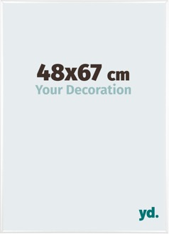 Puzzellijst 48x67 cm - Wit Hoogglans - Aluminium - Kent