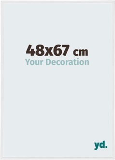 Puzzellijst 48x67 cm - Wit Hoogglans - Kunststof - Annecy