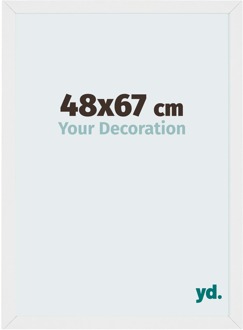 Puzzellijst 48x67 cm - Wit Hoogglans - MDF - Mura